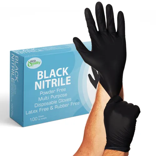 Black Nitrile Gloves